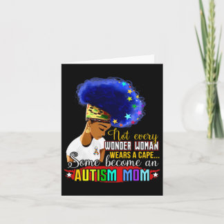 Carte Black Afro American Sensibilisation sur l'autisme 