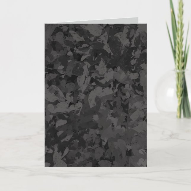 Carte Black And Gray Abstract Graphic Art Design (Devant)