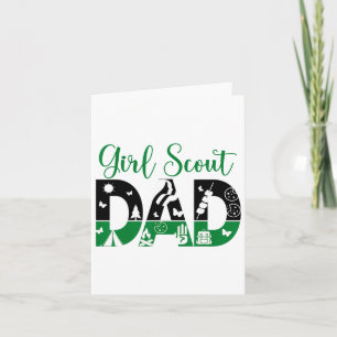 Carte Black And Green Papa Scout Pour Les Filles Cookie