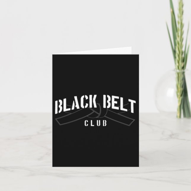 Carte Black Belt Club (Devant)
