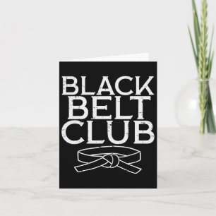 Carte Black Belt Club Cool Karate Taekwondo Kung Fu Jiu