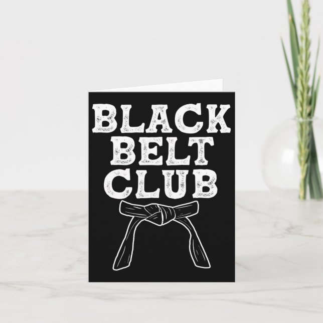 Carte Black Belt Club - Karate Taekwondo Kung Fu Jiu Jit (Devant)