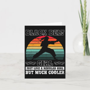 Carte Black Belt Girl Karate Black Belt Promotion Black