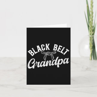 Carte Black Belt Grandpa Karate Grandpa Karate Grandfath