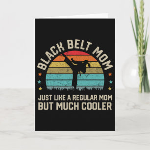 Carte Black Belt Maman Karate Jiu Jitsu Taekwondo Martia