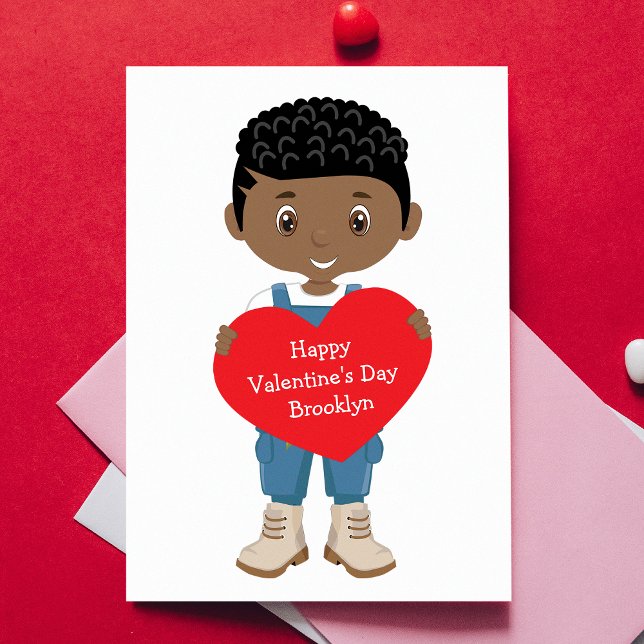 Carte Black Boy Valentine's Day (Créateur téléchargé)