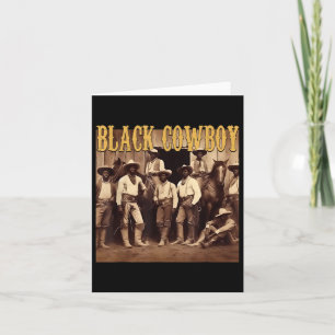 Carte Black Cowboy Western Rodeo Melanin Black History M
