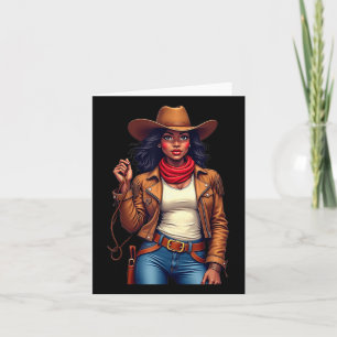 Carte Black Cowgirl Texas Western Rodeo Melanin Black Hi