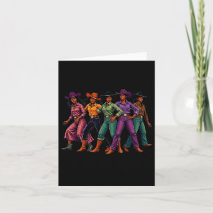 Carte Black Cowgirl Western Rodeo Melanin Histoire noire