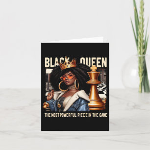 Carte Black Culture Black Queen Chess