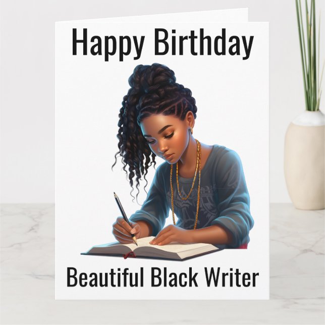 Carte Black Girl Magic Anniversaire Sista Melanin Femme (Devant)