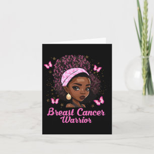 Carte Black Girl Magic Breast Cancer guerrier Matching F