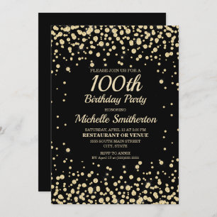 Carte Black Gold Diamond Parties scintillant femmes 100e