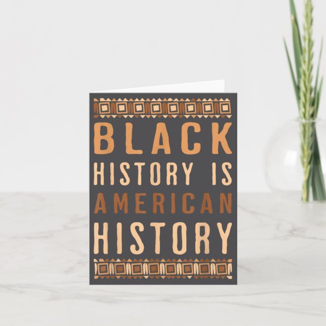 Carte Black History Is American History Melanin Black Pr (Devant)