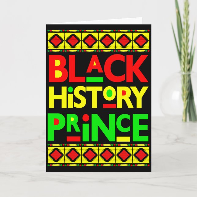 Carte Black History Prince Melanin Boy Son Bruh Brown Sk (Devant)