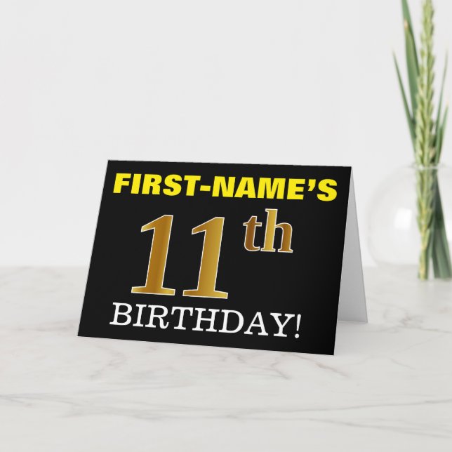 Carte Black, Imitation Gold "11e anniversaire" (Devant)