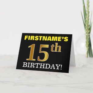 Carte Black, Imitation Gold "15e anniversaire"
