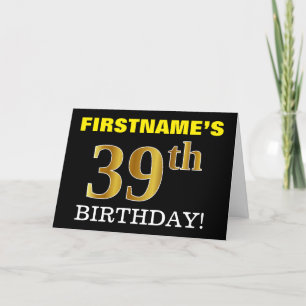 Carte Black, Imitation Gold "39e anniversaire"