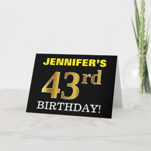 Carte Black, Imitation Gold "43e anniversaire"