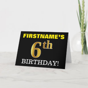 Carte Black, Imitation Gold "6e anniversaire"