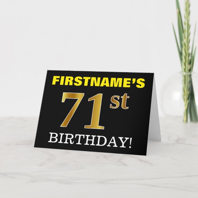 Carte Black, Imitation Gold "71e anniversaire" (Devant)