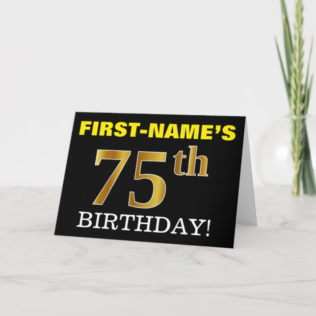 Carte Black, Imitation Gold "75e anniversaire" (Devant)