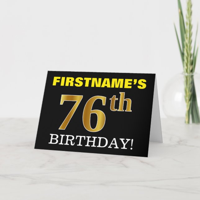 Carte Black, Imitation Gold "76e anniversaire" (Devant)