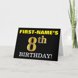 Carte Black, Imitation Gold "8e anniversaire"