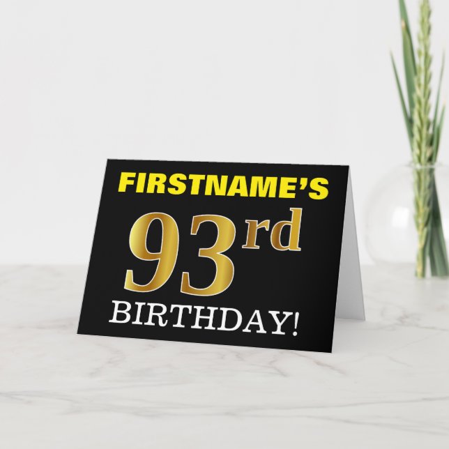 Carte Black, Imitation Gold "93e anniversaire" (Devant)