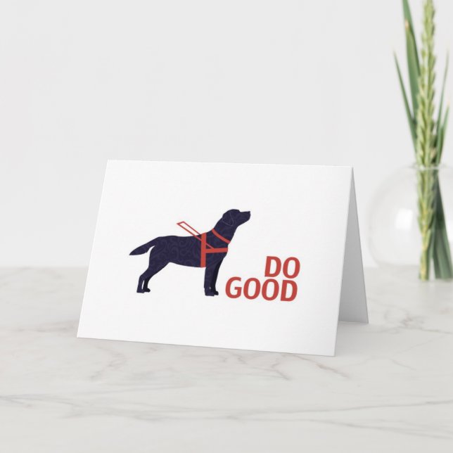 Carte Black Lab - Do Good - Service Chig - Labrador (Devant)