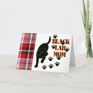 Carte Black Lab Maman Plaid