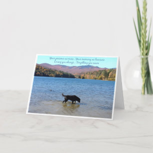 Carte Black Lab Sympathy - Sympathy chien - Perte
