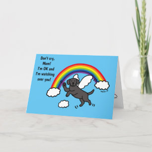 Carte Black Labrador Guardian Angel (Rainbow Bridge)