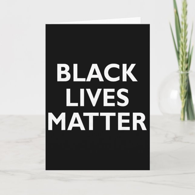 Carte Black Lives Problem Blm Human Rights Black History (Devant)