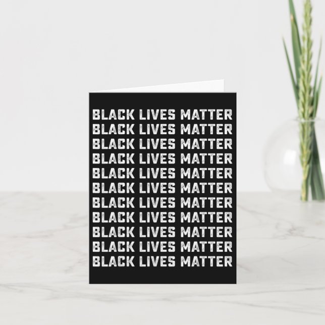 Carte Black Lives Problem Graphisme Hommes Femmes Enfant (Devant)