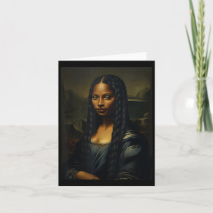 Carte Black Mona Lisa Mois de l'histoire des Noirs Femme