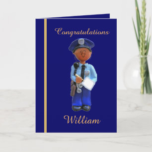 Carte Black Police Academy Graduation Card