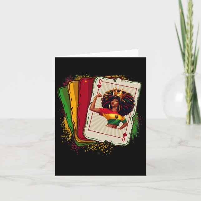 Carte Black Queen Of Hearts Card Deck Jeu Fier Black H (Devant)
