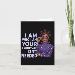 Carte Black Sy Queen Histoire afro-américaine Afro Ladie