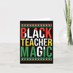 Carte Black Teachers Magic History Mois Junetdix Mela