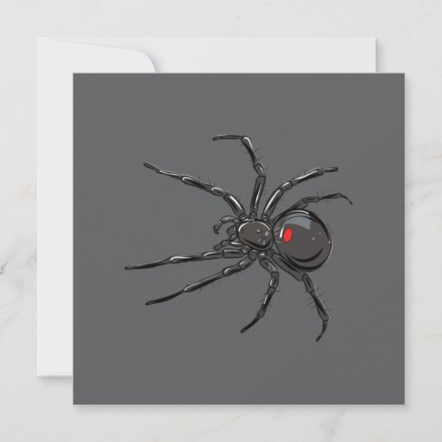 Carte Black Widow Spider Dessin original (Devant)