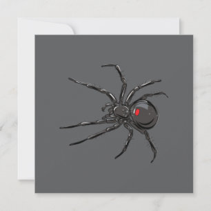 Carte Black Widow Spider Dessin original