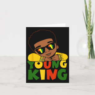 Carte Black Young King Black History Mois Enfants Afro B