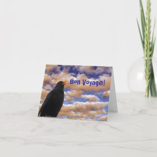 Carte Blackbird Bon Voyage (Devant)