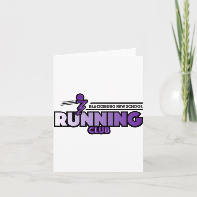 Carte Blacksburg New School Running Club  (Devant)