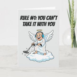 Carte Blague d'anniversaire Ange de détection de métaux