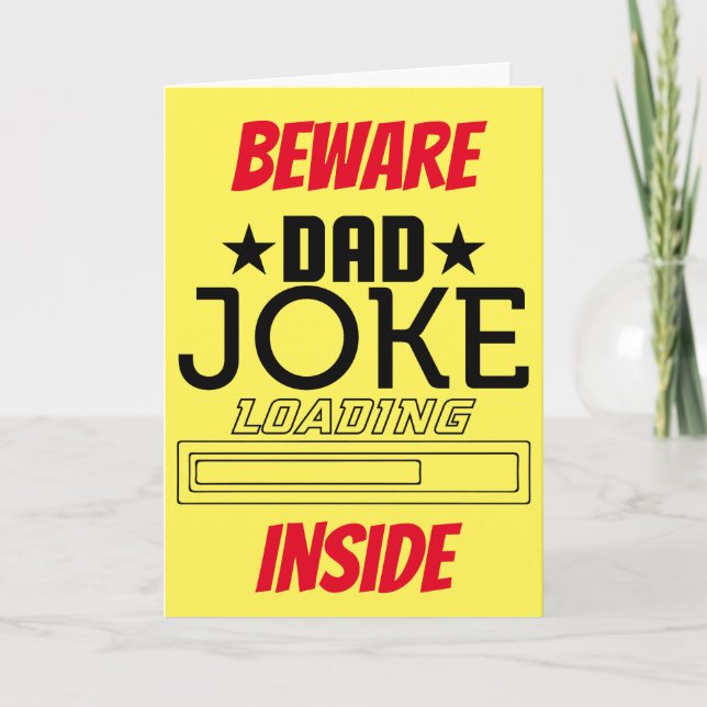 Carte Blague de papa drôle et cool (Devant)