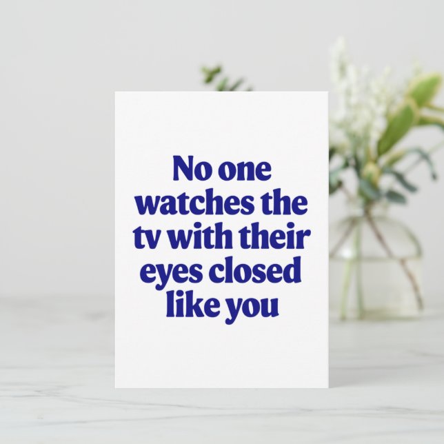 Carte Blague de télé pour la fête des pères Cadeau de ma (Debout devant)