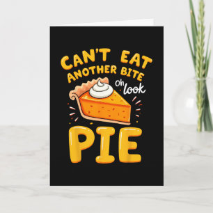 Carte Blague drôle de Thanksgiving tarte au potiron Je n