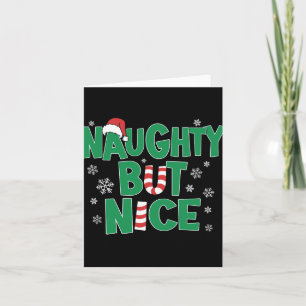 Carte Blague drôle humour de Noël naughty mais joli T Sh